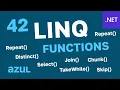 NET C VB - 42 LINQ Functions Explained