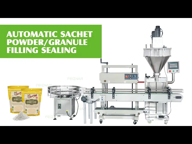 doypack pouch filling and sealing machine for powder