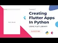 How To Create Flutter Apps In Python Using Flet Library Text And Page Tutorial-1
