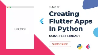 How To Create Flutter Apps In Python Using Flet Library Text And Page Tutorial-1
