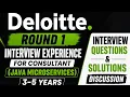 Deloitte Interview Experience Consultant Java Microservices Round 1 Questions Solutions