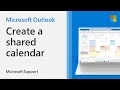 How to create a shared calendar in Outlook Microsoft