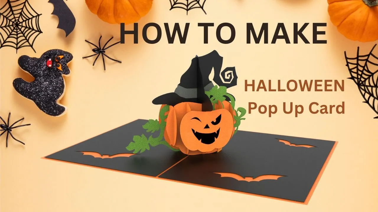 Halloween Pumpkin Pop-up card – Free Download Template