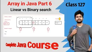 Java Array - Linear Search and Binary search by using Java array
