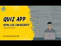Build Your Own Quiz Application from Scratch HTML CSS JavaScript Tutorial Part-III