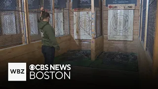 Axe throwing recreation center brings locals and tourists to Plymouth