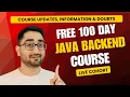 FREE 100 Days Java Bootcamp Java Spring Boot Projects Microservices Docker k8s Course LIVE