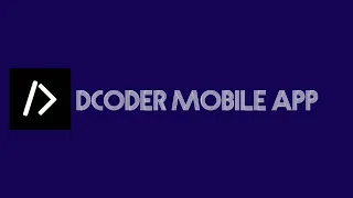Dcoder Best Programming App on Mobile Phone
