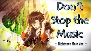 Don T Stop The Music Nightcore Male Version 