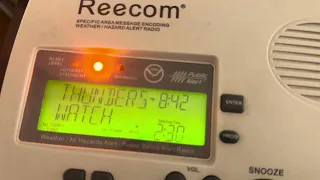 EAS Severe Thunderstorm Watch on NOAA Radios 2026 EAS