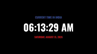 LIVE Clock Time in India now LIVE India what time is it now
