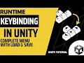 Key Rebinding with Complete Menu Unity Input System
