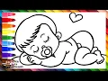 Draw and Color a Baby Drawings for Kids