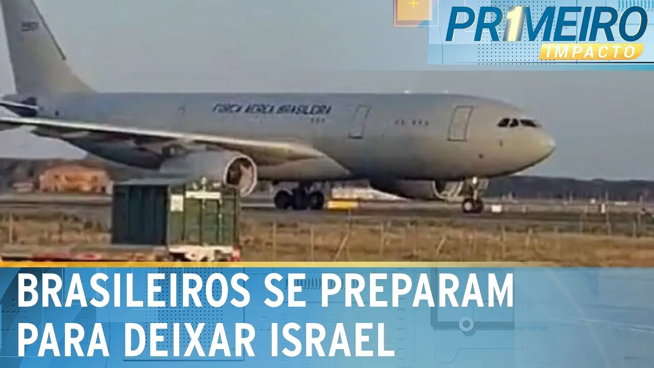 Israel agora: brasileiros se preparam para sair do país em guerra | Primeiro Impacto (10/10/23)