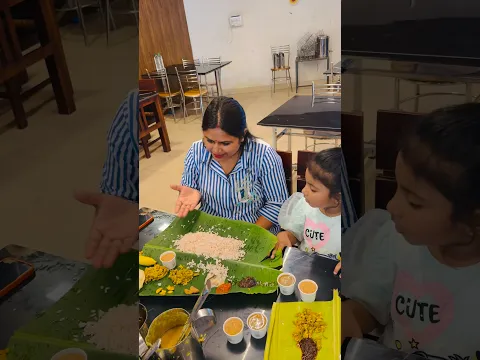 Advika ne aaj konsi thali khaayi 🍛 #shorts