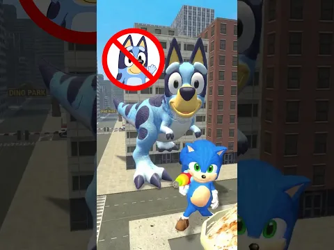 DON'T LET DINO PARK Bluey Bingo and Coco GET THROUGH! SLIPPERY or STICKY EVOLUTION in Garry’s Mod