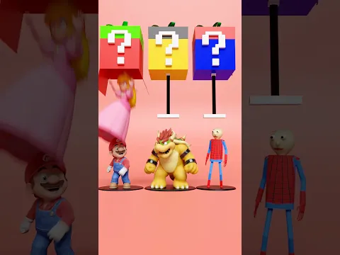 Mario, Bowser & Spider Baldi Mystery Box Challenge! π¦π±