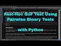 Python - Post Hoc Goodness of Fit Pairwise Binary Tests