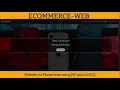 Ecommerce-Web Application Using JSP and JAVAEE