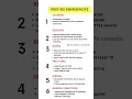 First Aid Emergency Tips
