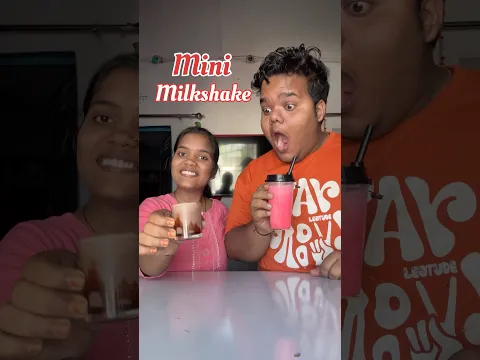 My Sister Vs Me : Who will make the best Mini Milkshake #shorts
