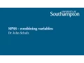 SPSS Combining variables