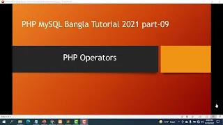 Operator in php Arithmetic operator bangla tutorial