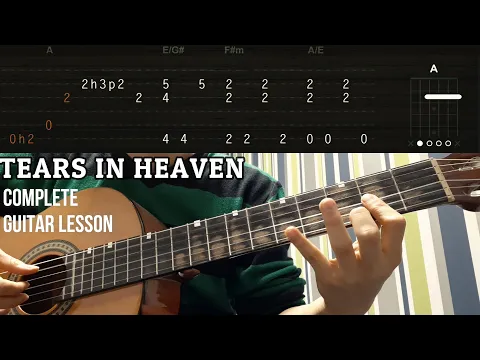 Download MP3 TEARS IN HEAVEN - Eric Clapton - Complete Guitar Lesson (TABS)