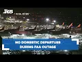 BREAKING No domestic departures until later this morning during FAA outage
