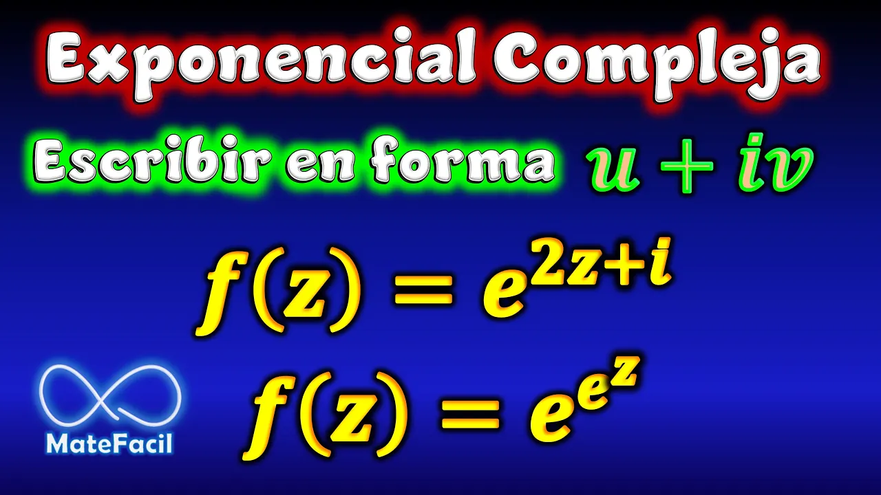 Separar la Función Exponencial en su parte Real y Compleja | Variable Compleja