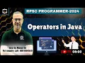 8 MCQ Solution Operators in Java By Manoj Sir