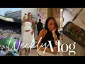 weekly vlog the girls are outside wimbeldon semi finals new hair more Allyiahsface vlog