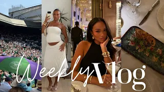 weekly vlog the girls are outside wimbeldon semi finals new hair more Allyiahsface vlog