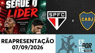 FLAMENGO SUPERA O PALMEIRAS E SÃO PAULO ENFRENTA O BOCA | ESPORTE TOTAL | REAPRESENTAÇÃO