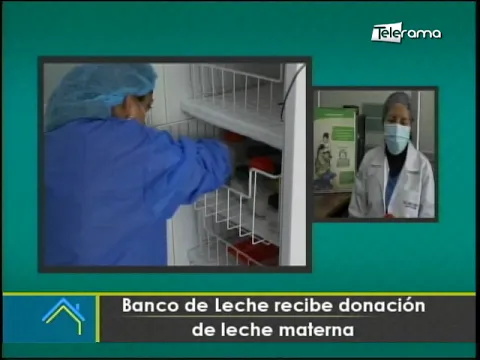 Banco de leche recibe donación de leche materna