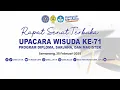 Download Lagu 🔴 [LIVE] RAPAT SENAT TERBUKA UPACARA WISUDA KE - 71 UNIVERSITAS SEMARANG TAHUN 2025 TAHAP 2