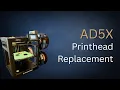 Replacing the Printhead on a Flashforge AD5X E0007 Error After Hotend Swap