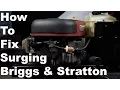 How To Fix Briggs Stratton Surging Engine Nikki Carburetor Cleaning Motor Hunts UP DOWN