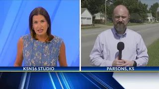 Ofc Hunter Simoncic s funeral procession in Parsons