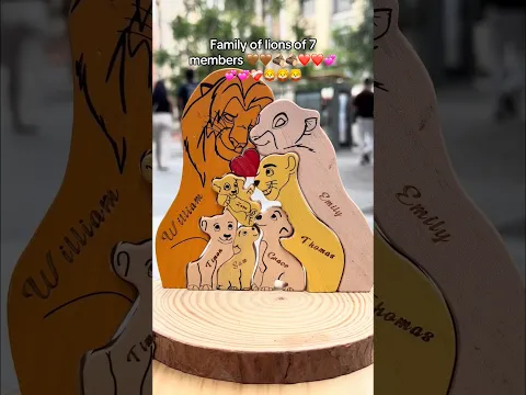 Customize yours 🤎 #woodenart #lionking #woodstatue #lion #wooddesigner #disney #wooden #simba #art