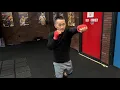 ERDENEBAT TSENDBAATAR SHADOW BOXING AT TOP RANK GYM IN LAS VEGAS TRAINING
