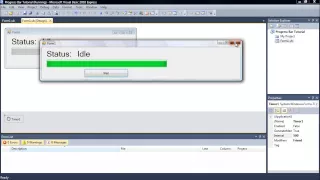 ProgressBar In VB NET Tutorial - Changing Text