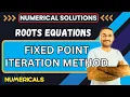 Fixed Point Iteration Method Roots of Equations Numerical Solutions Btech BCA UPSC CTET