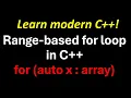 For auto loop in C Range-based for loops in C