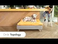 Topology - Luxury Dog Bed With Customisable Toppers and Feet Omlet Pet Products