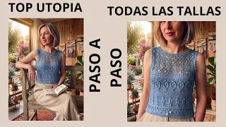 como tejer a  crochet  blusa o top utopia 2 0