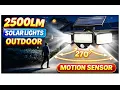 This 2500LM Solar Motion Sensor Light Is SUPER Bright 3-Head 270 Review
