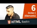 HTML Tutorial Elements and DOM demo