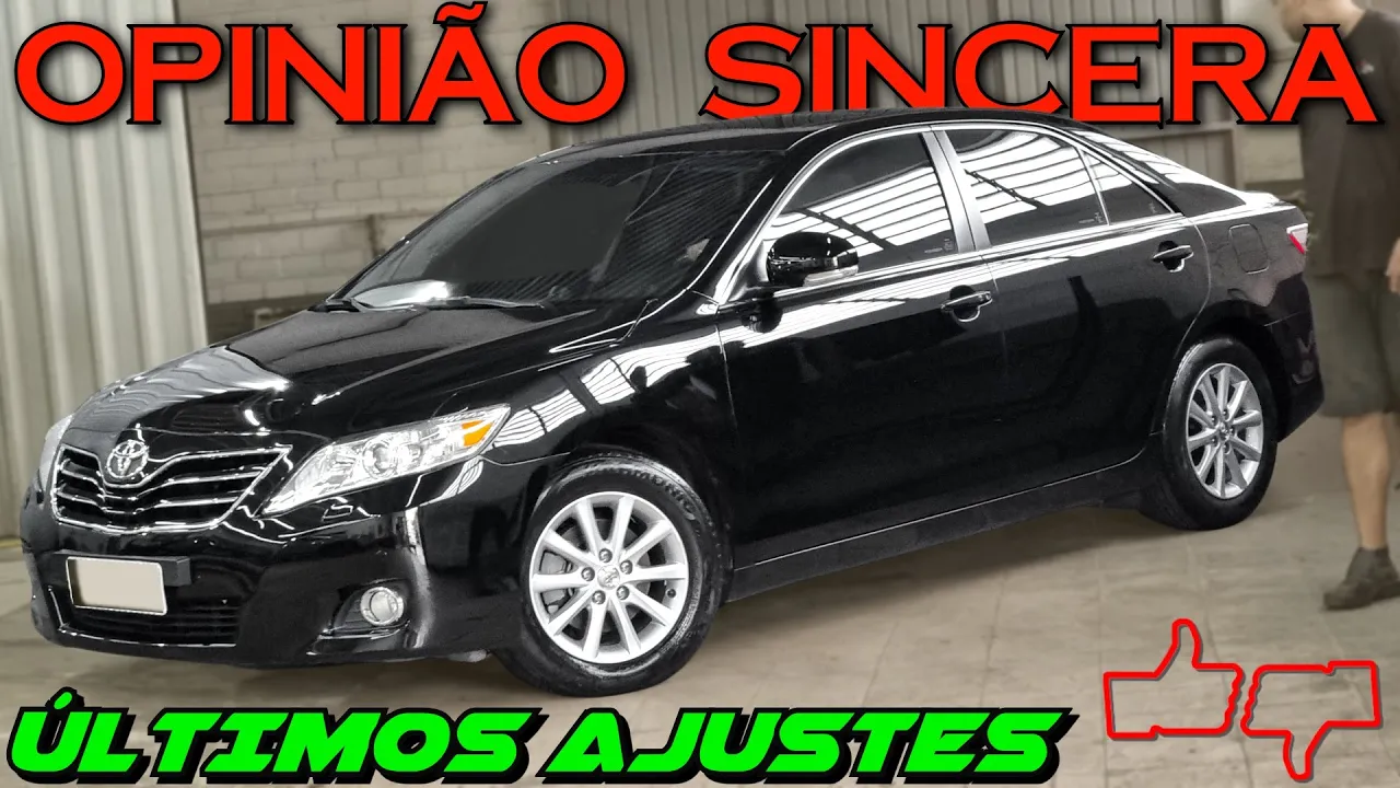 Toyota Camry V6 - Regulagem de motor, conserto da direção, insulfilme cerâmico, rodas e pneus novos!