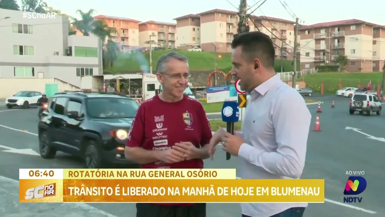 Inaugurada rotatória que é antiga demanda dos moradores de Blumenau